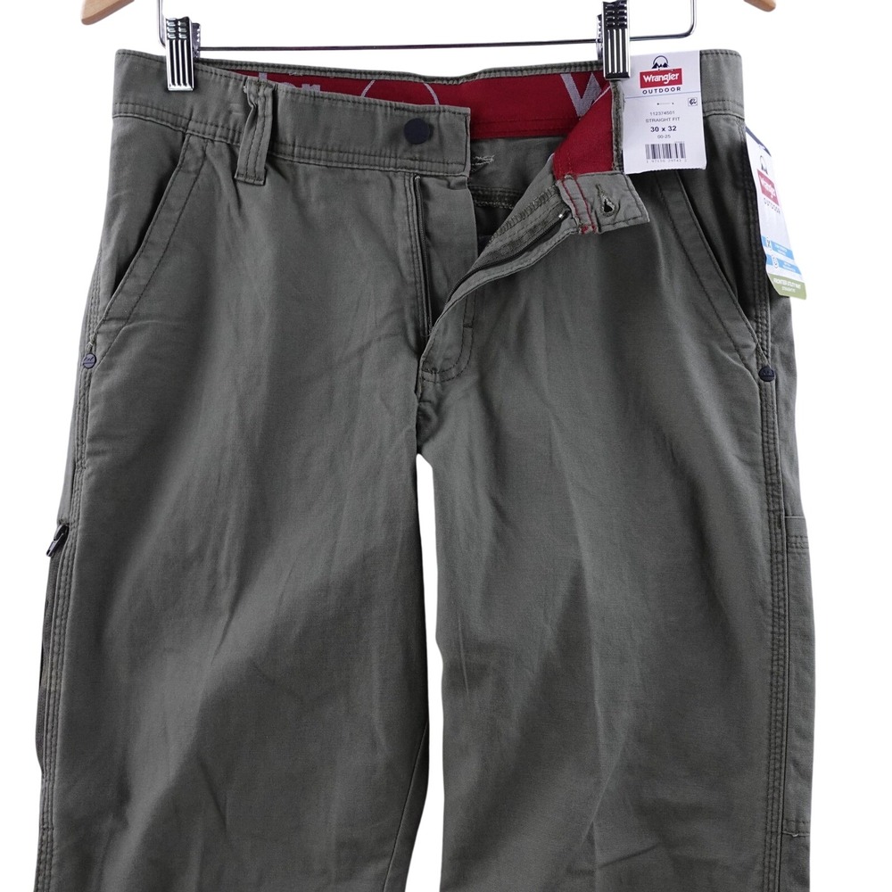 Wrangler Outdoor Frontier Utility Pant Straight Fit Men's Khaki 30x32 ATG New